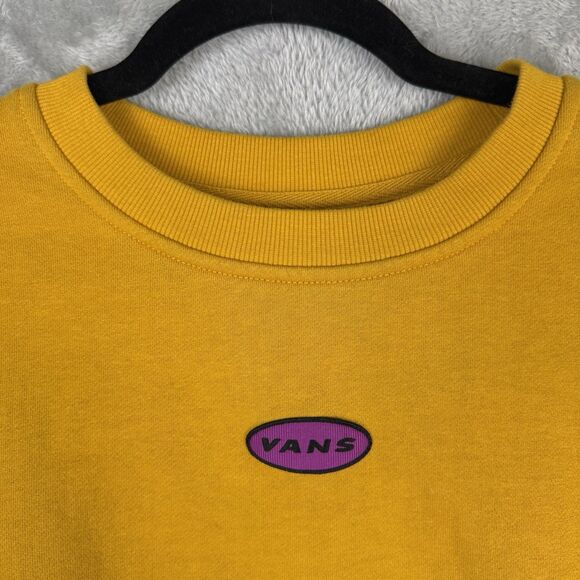 Vans X Curren X Knost Women’s Crewneck Sweater Size Large Oversized Gold Yellow - Picture 7 of 14